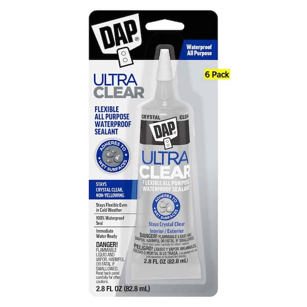 Ultra Clear 2.8 oz. Crystal Clear All Purpose Waterproof Sealant (6-Pack)
