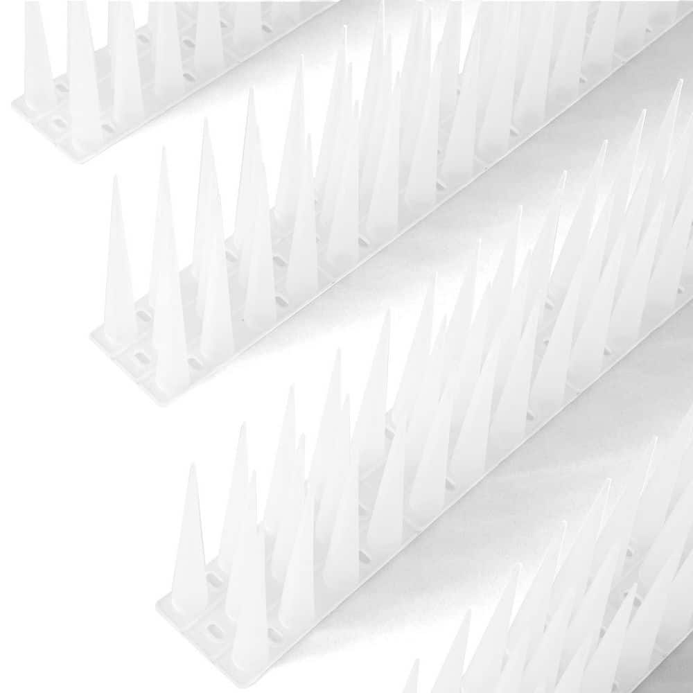 20 ft. Bird Spikes for Pigeon, Outdoor Anti Climb Spikes, Frosted White Deterrent for Fence Roof Garden price history on PriceWatchPro