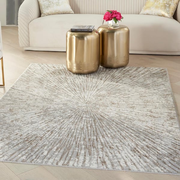 Savoy Gray/White Area Rug Zipcode Design Rug Size: Rectangle 5'2 x 7'2