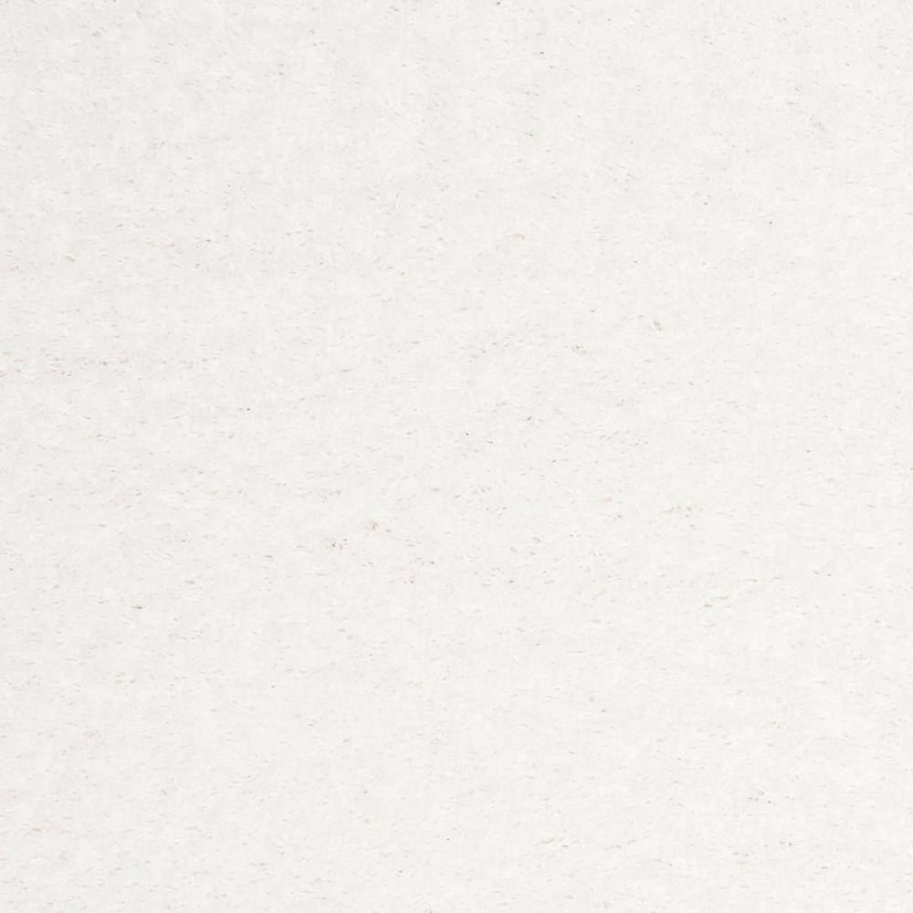 Ivory Bliss Hand-Knotted Shag Area Rug, 4' x 6', Easy Care Viscose