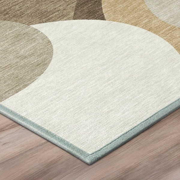 Chantille Machine Washable Indoor/Outdoor Abstract ACN3099 Brown 3 ft. x 4 ft. Area Rug