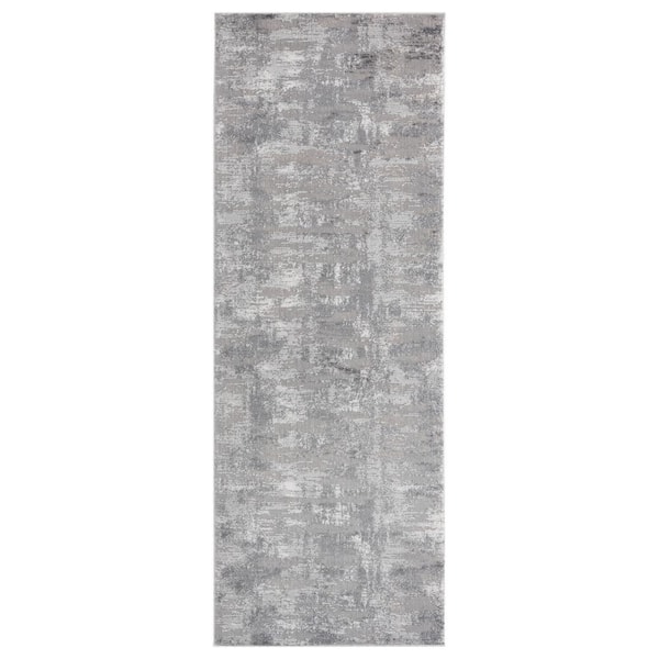 United Weavers Cascades Salish Grey 2 ft. 7 in. x 7 ft. 2 in. Runner Rug