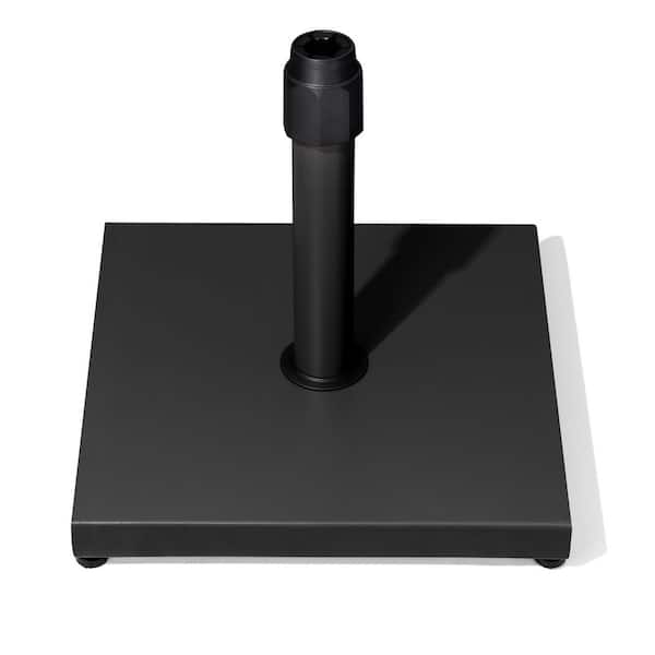 43 lbs. Outdoor Heavy Duty Square Patio Umbrella Base Stand in Black for Market Umbrella, Table Umbrella