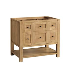 Breckenridge 35.9 in. W x 23.4 in. D x 33.0 in. H Single Bath Vanity Cabinet without Top in Light Natural Oak