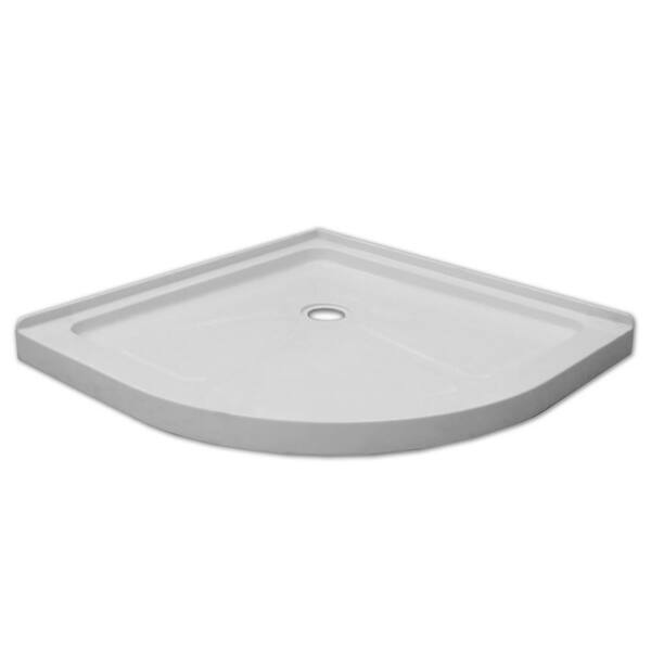 Jade Bath Jade 36 in. x 36 in. Double Threshold Shower Base in White