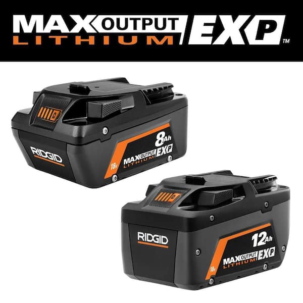18V 8.0Ah and 12.0Ah MAX Output EXP Batteries (2-Pack)