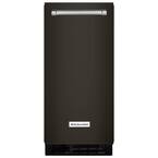 15 in. 50 lb. Built-In Ice Maker in PrintShield Black Stainless