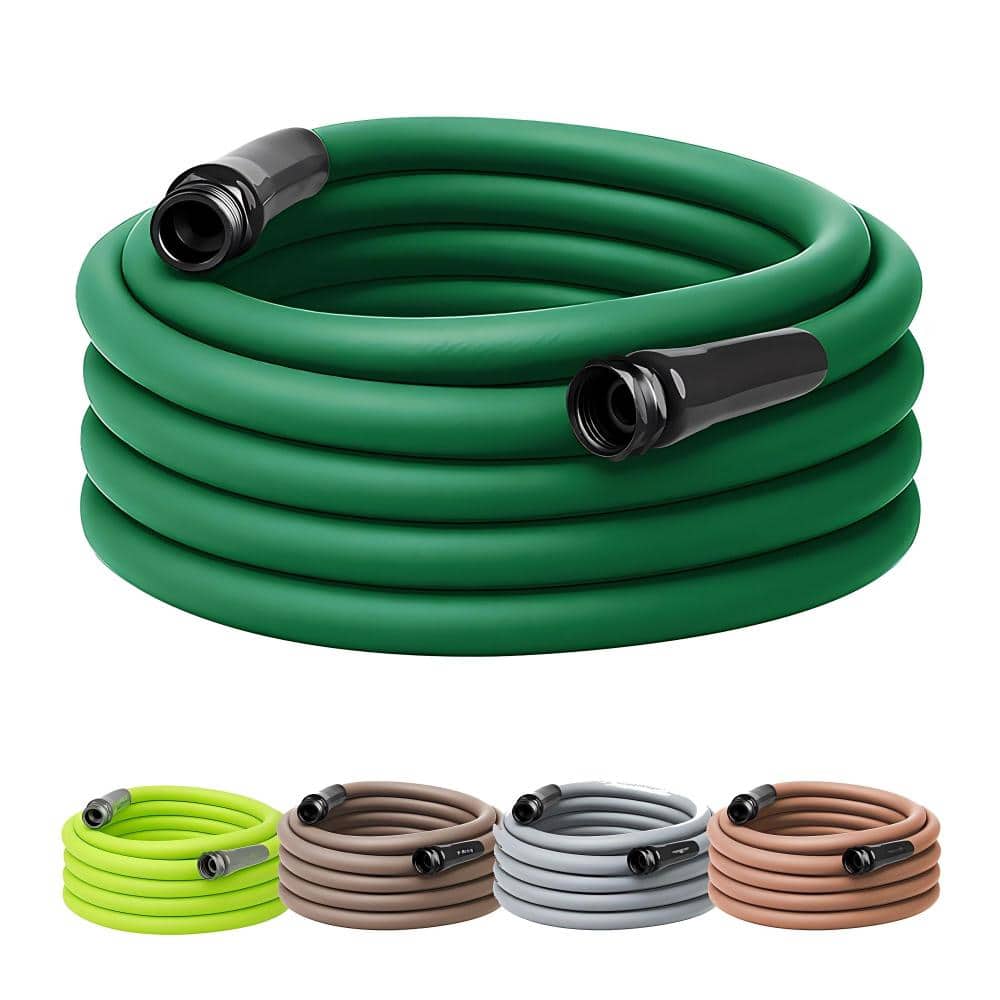 5/8 In. X 50 Ft. Hybrid Polymer Garden Hose, Lightweight Flexible All Weather Water Hose Forest Green price history on PriceWatchPro