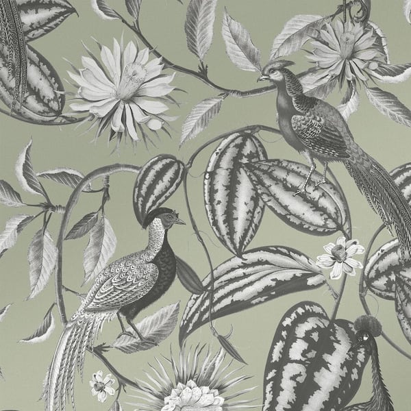 Graham & Brown Amherst Garden Sage Green Wallpaper