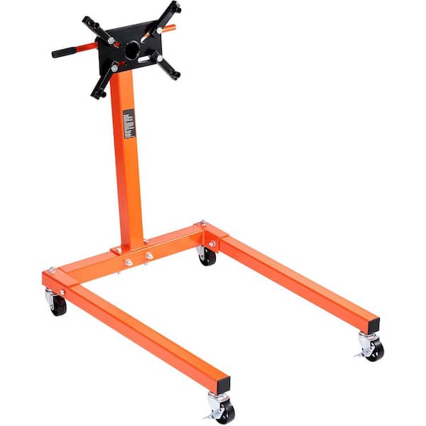 Engine Stand, 1300 lbs. (3/5 Ton) Rotating Engine Motor Stand, 360° Adjustable Head, Cast Iron Motor Hoist Dolly