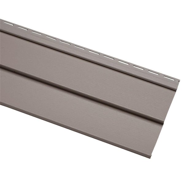 Dimensions Double 4 in. Nantucket Gray Vinyl Siding