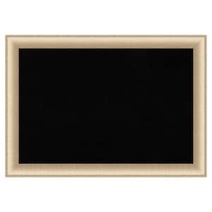 Elegant Brushed Honey Framed Black Corkboard 41 in. x 29 in. Bulletine Board Memo Board