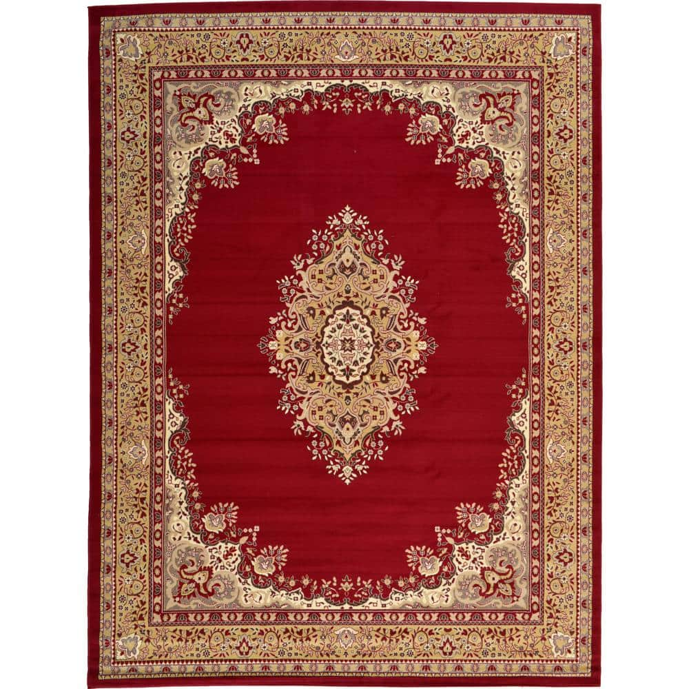 Reza Washington Burgundy 9' 10 x 13' 0 Area Rug -  Unique Loom, 3119287