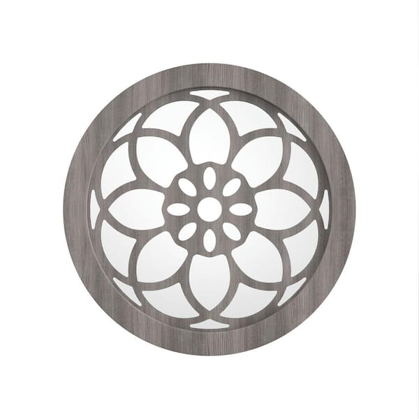 KOHROS 12 in. x 12 in. Classic Round Framed Decorative Mirror