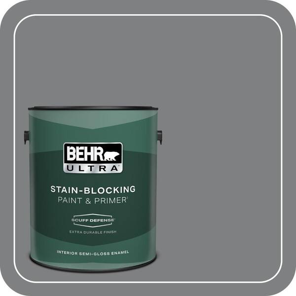 BEHR ULTRA 1 gal. #T12-10 Game Over Extra Durable Semi-Gloss Enamel Interior Paint & Primer