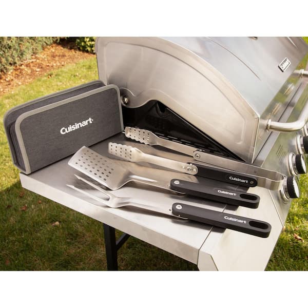 Cuisinart Folding Grill Tool Set (4-Piece) CGS-1000 - The Home Depot