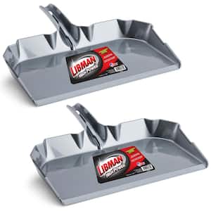 Extra Wide 17 in. Industrial Grade Dust Pan (2-Pack)