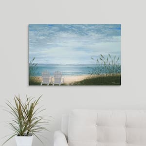 "Beach Chairs" by Bruce Nawrocke Canvas Wall Art