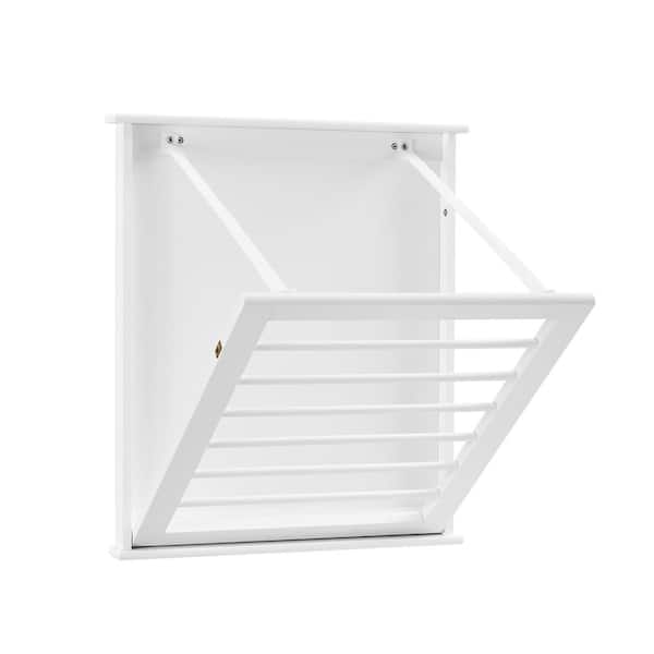 Honey Can Do Small Wall-Mounted Drying Rack, White