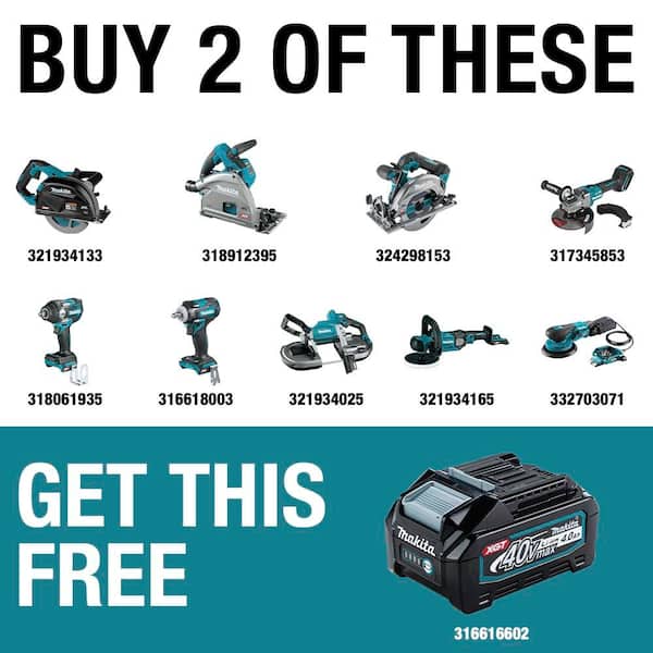 40V max XGT Brushless Cordless 6 in. Random Orbit Sander (Tool Only)