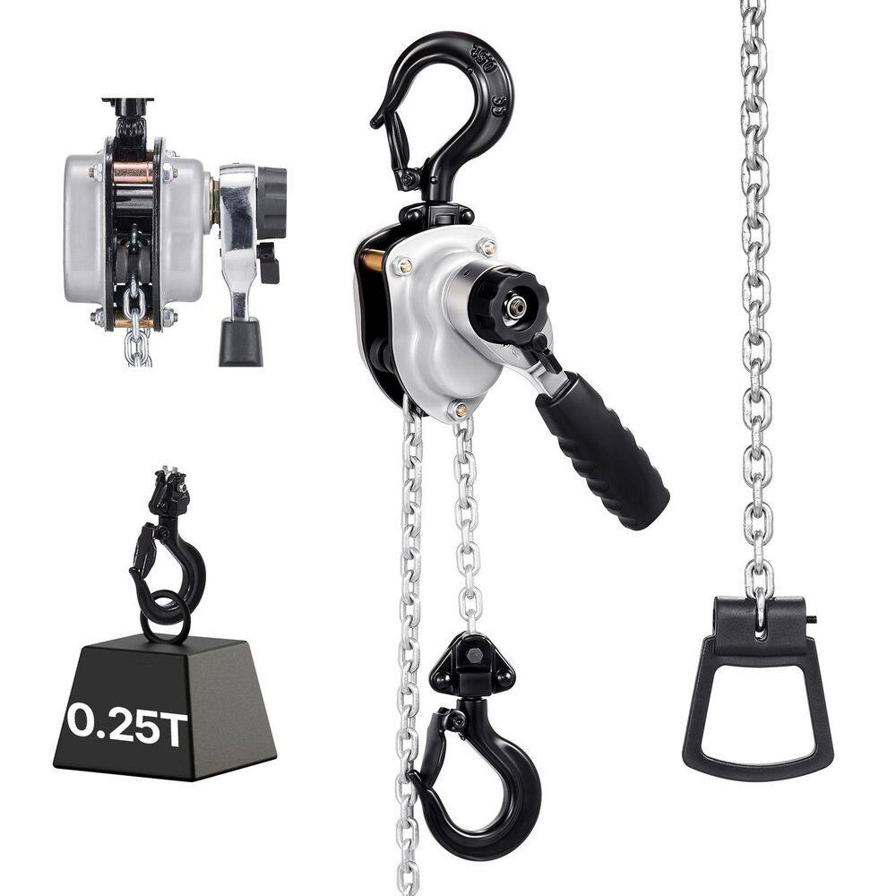 Manual Lever Chain Hoist, Heavy Duty Come Along, 10 ft. Lift G80 Steel W/ Dual Pawl Brake, Hooks, 550 lbs. Capacity price history on PriceWatchPro