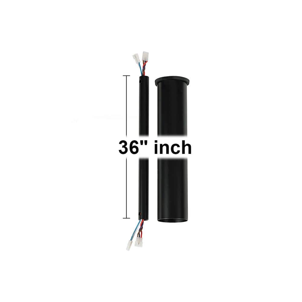 Minimalist 36 in. Matte Black Extension Downrod for Minimalist or Minimalis