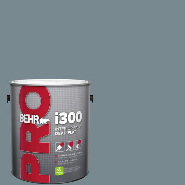 BEHR PRO 1 gal. #N470-5 Norwegian Blue Dead Flat Interior Paint