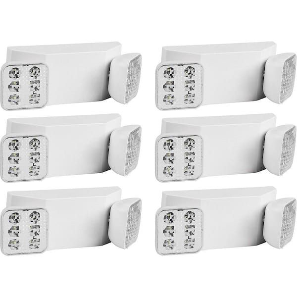 75-Watt Equivalent Ultra-Bright Integrated LED White Emergency Light With 3.6-Volt Battery (6-Pack)