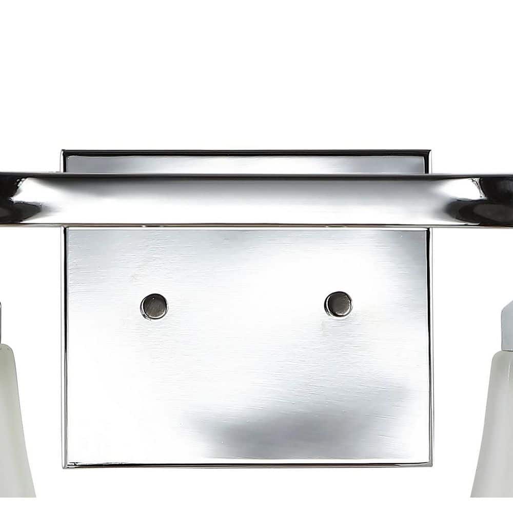 Staunton Chrome Polished 7.75" LED Vanity Light with Frosted Glass Shade