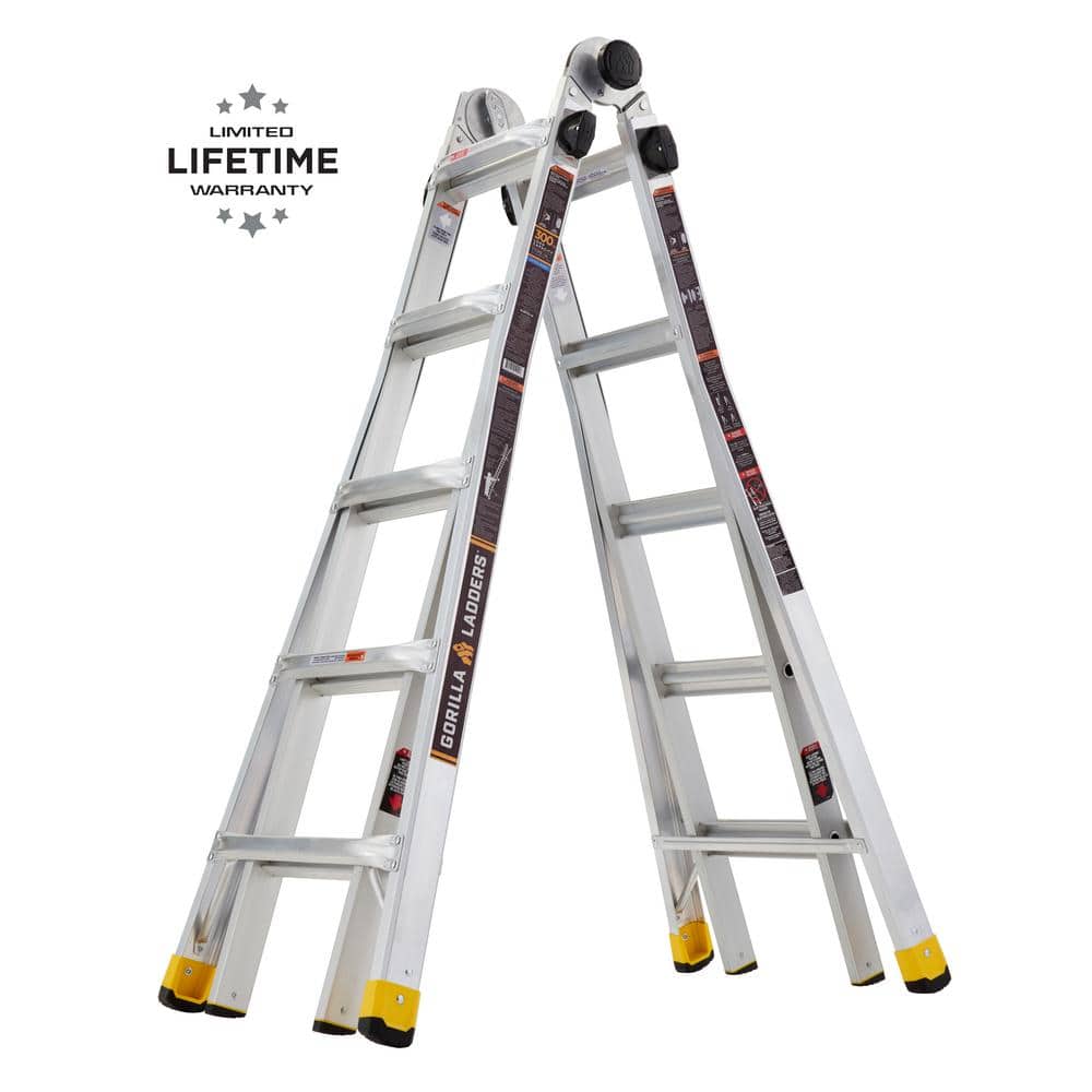 Gorilla Ladders 22 ft. Reach MPXA Aluminum Multi-Position Ladder