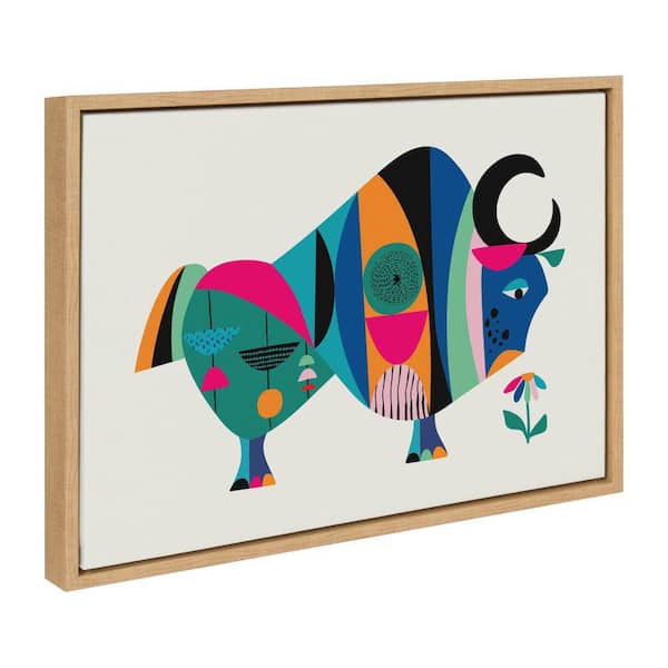 Kate and Laurel Sylvie "MCM Ox" by Rachel Lee Framed Art Print 18 in. x 24 in.