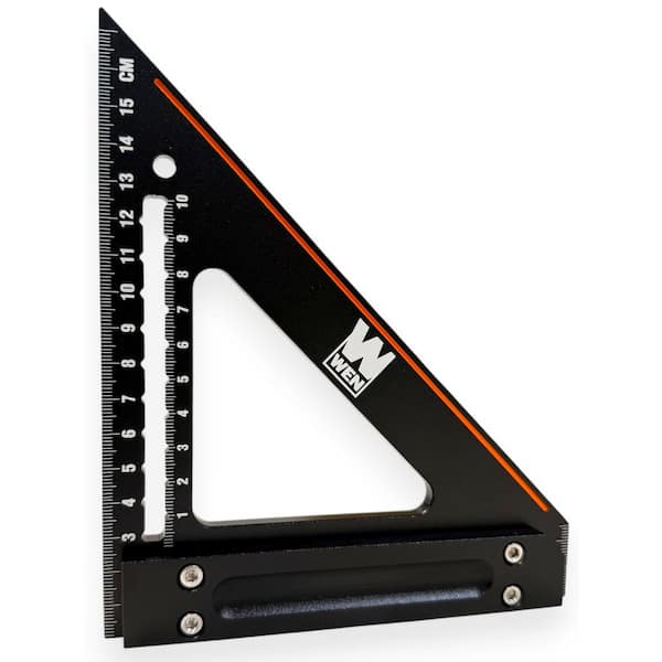 150 mm Right Angle Heavy-Duty Aluminum Precision Metric Carpenter's Square and Layout Tool (ME015L)