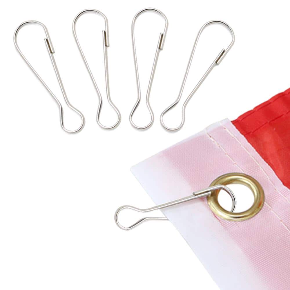 Brass Flag Pole Clip Snap Hook | Swivel Attachment For Flag Poles - Single Clip