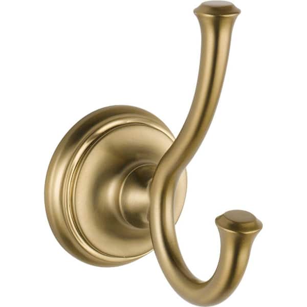 Delta Cassidy J-Hook Robe/Towel Hook in Champagne Bronze 79735-CZ - The ...