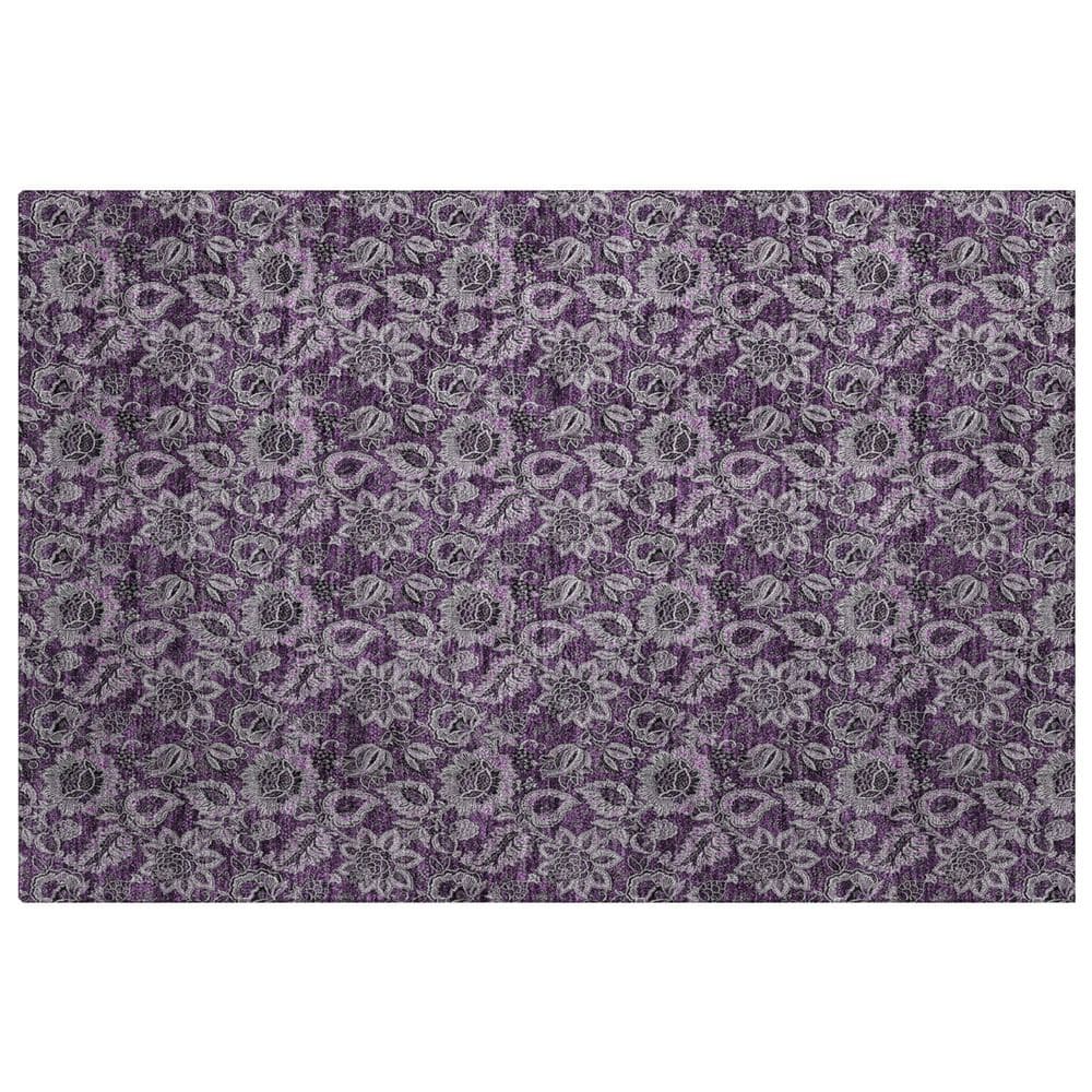 Dream Shag Premium Machine Washable Abstract ADS661 Eggplant 2 ft. x 3 ft. Accent Rug price history on PriceWatchPro