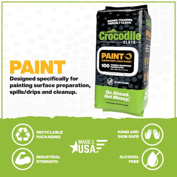 Crocodile Cloth 6920-100 10 x 15 Paint Wipes 100ct — Painters Solutions