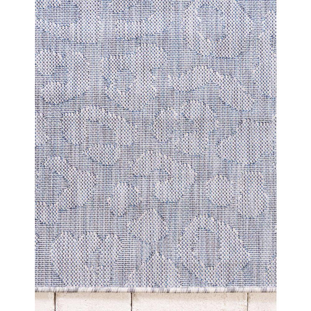 Safari Blue 9' x 12' Rectangular Outdoor Easy-Care Rug