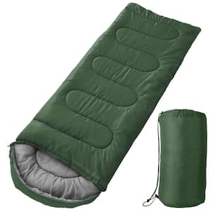 Camping Sleeping Bags Moisture-Proof Hiking Sleep Bag with Carry Bag for Spring Autumn Winter Seasons in Green