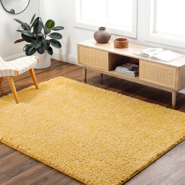 ¥B Sign Rug Yellow ¥ellow Bucks Beverly Rug Bahamas Floral Leaf Yellow Brown 8 ft. x 10 ft