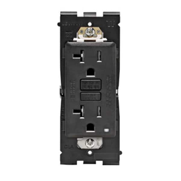 Renu 20 Amp Tamper Resistant GFCI Duplex Outlet - Onyx Black-DISCONTINUED