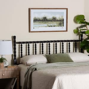 Edaline Black King Spindle Headboard