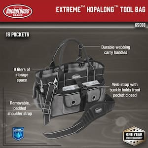 Extreme Hopalong 14 in. 14-Pocket Tool Tote