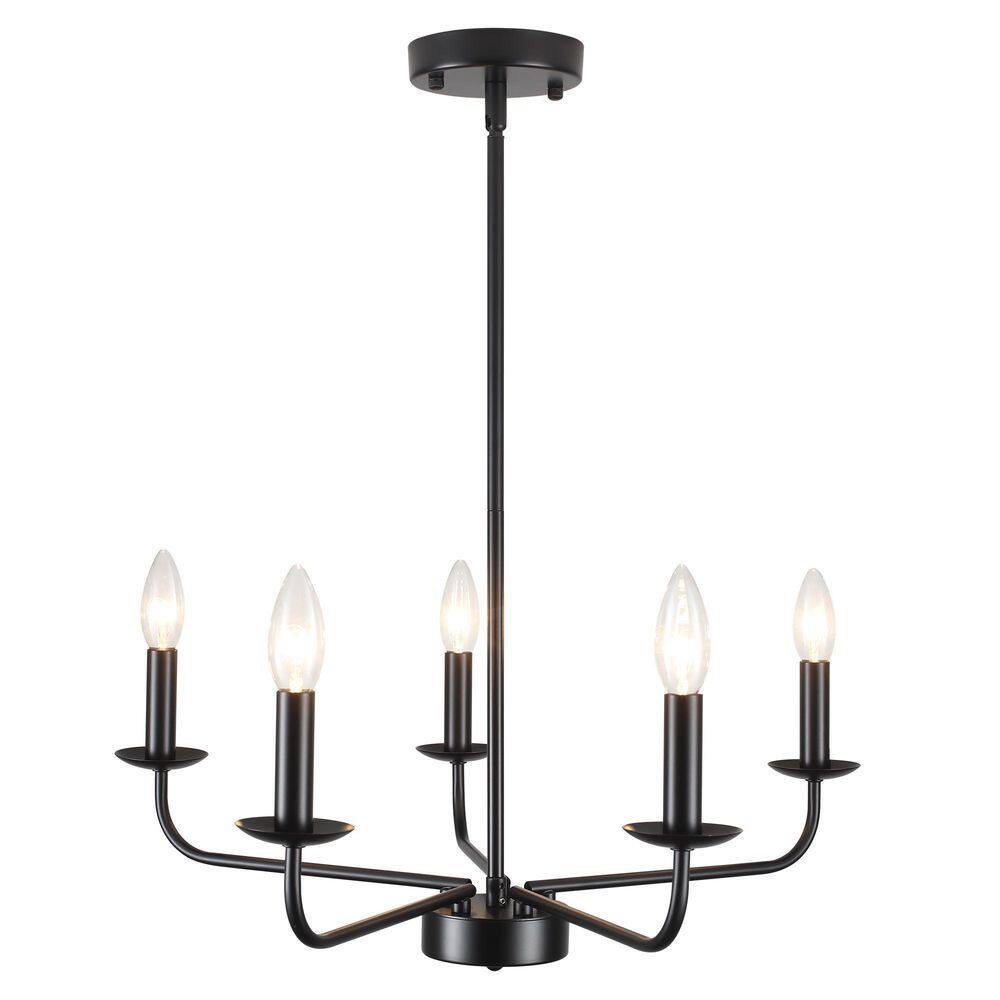5 Light Black Traditional Empire Chandelier for Living Room Bedroom No Bulbs Included price history on PriceWatchPro
