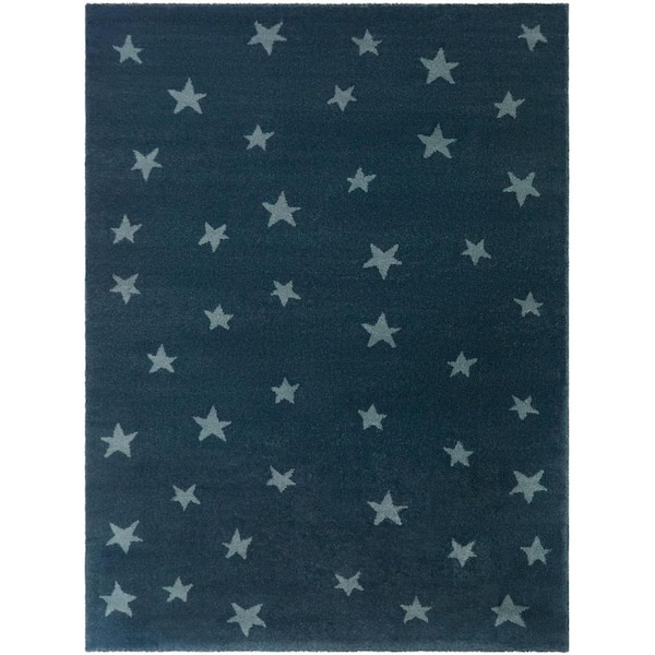 Kepler Light Blue 5 ft. x 7 ft. Star Scatter Area Rug