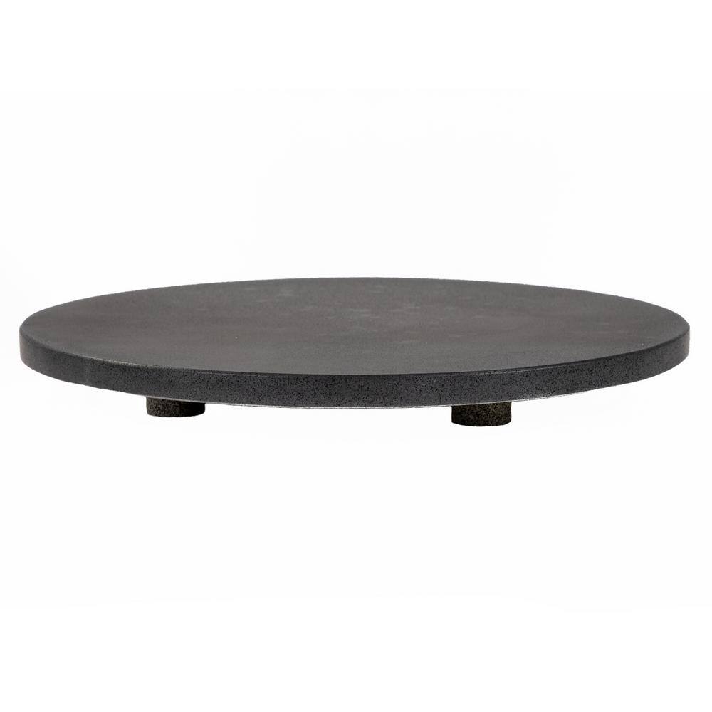 18-Inch Black Lava Stone Round Infinity Pool Sink