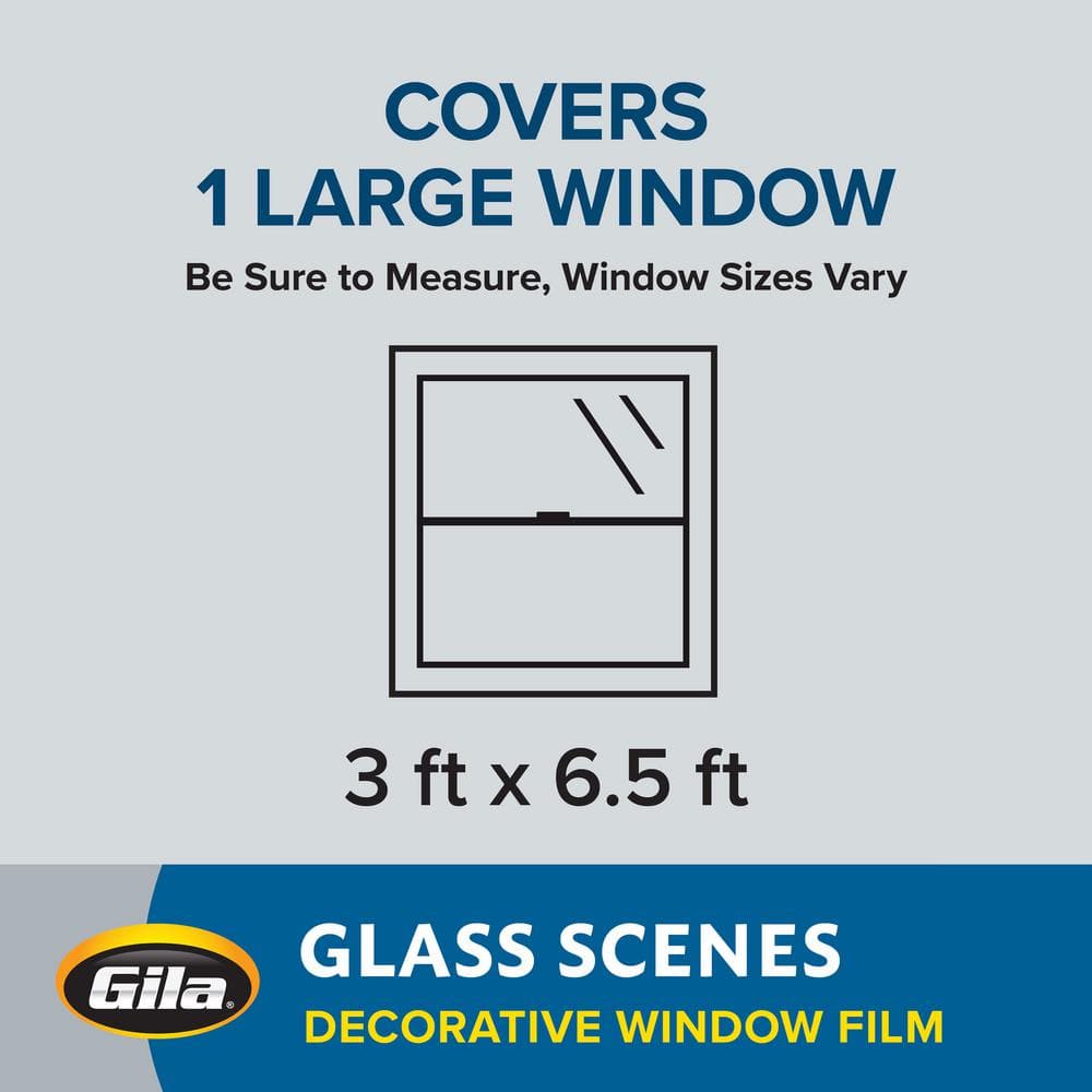 Winter Morning Frosted Decorative Window Film 36in x 78in