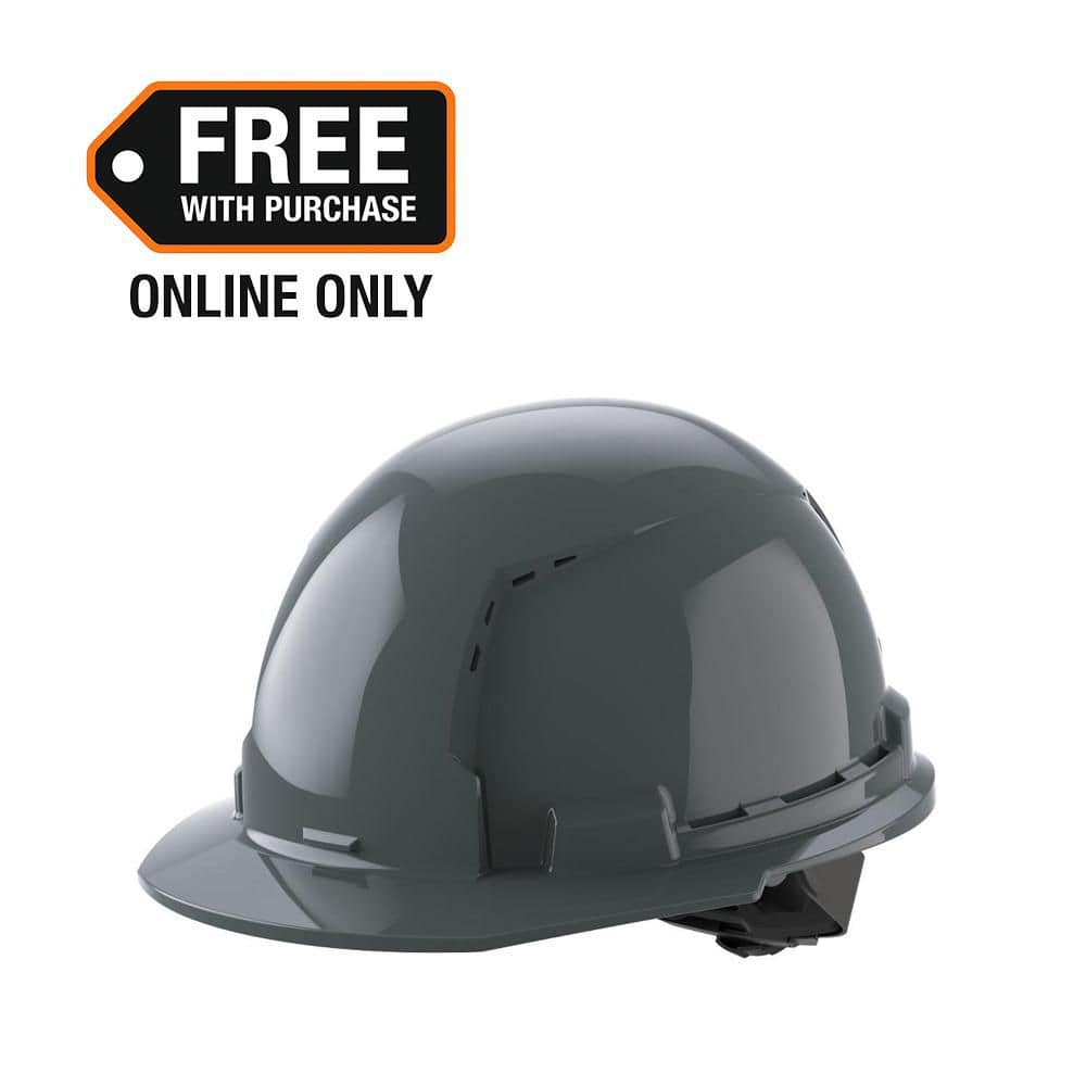 Milwaukee BOLT Gray Type 1 Class C Front Brim Vented Hard Hat with