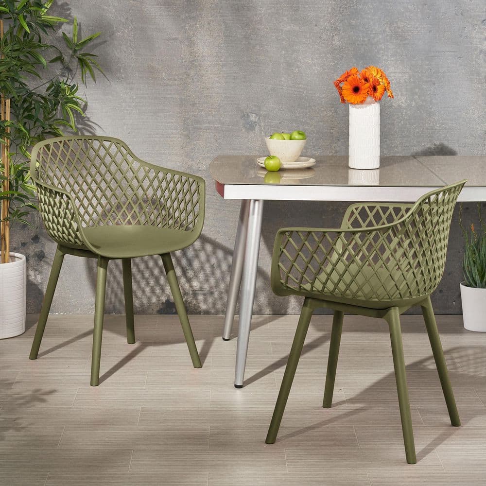 CHRISTOPHER KNIGHT HOME Noah Modern Olive Green Polypropylene