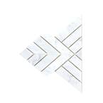 Jeffrey Court Take Home Tile Sample - Karats White 4.5 in. x 6.25 in ...