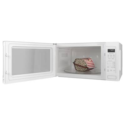 Profile 2.2 cu. ft. Countertop Microwave in White with Sensor Cooking